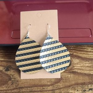 2/$20 hypoallergenic faux leather earrings